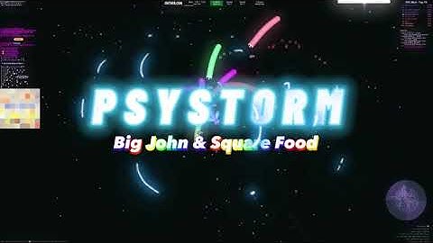 BigJohn&SquareFood - psystorm - Double Bot Storm in Slither.io