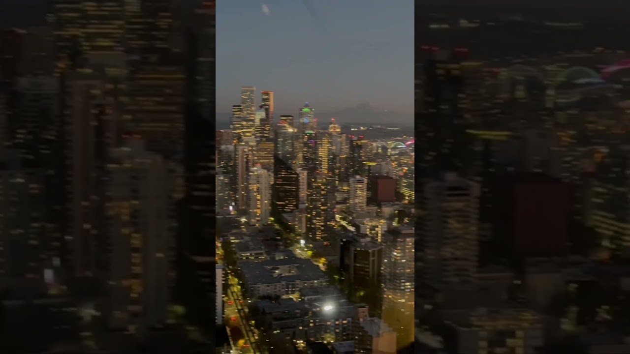 シアトル!スペース・ニードルからの夜景をどうぞ✨