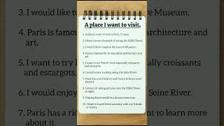 A place I want to visit essay in English | 10 Lines essay on A place I want to visit #englishessay A place I want to visit essay in English | 10 Lines essay on A place I want to visit #englishessay