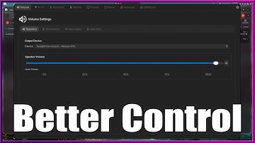 Better Control A simple control panel for Linux based on the GTK framework