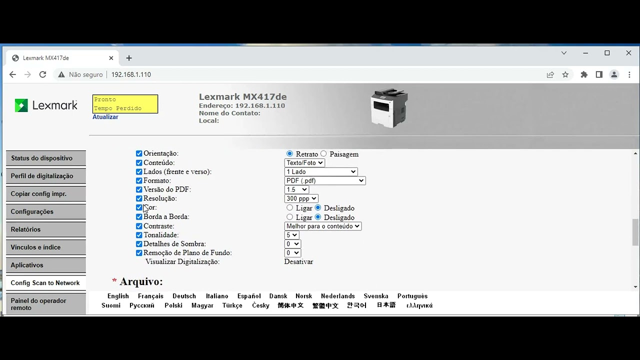 Scanner / Digitalização MX417 / 611 e 711 - YouTube