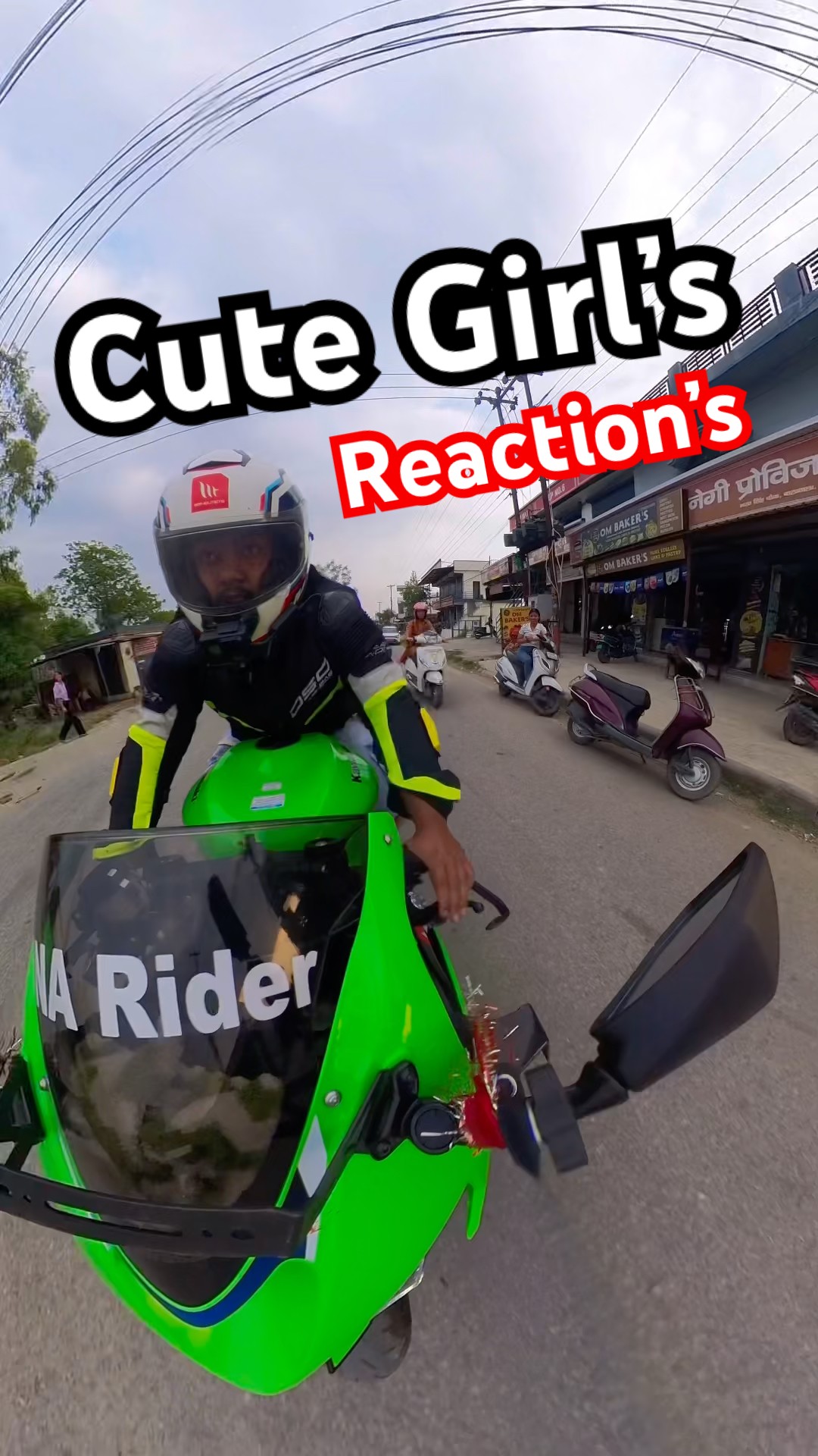 Cute Girl's Reaction to My ZX6R 😳💚 #shorts - YouTube