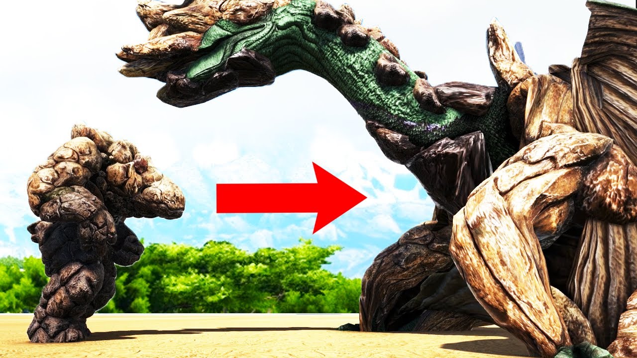 Evolving ROCK GOLEMS Into DINOSAUR Hyrbid MONSTERS! (47) Ark Modded