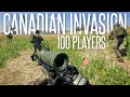 100-PLAYER CANADIAN INVASION! - Squad 50 vs 50 Gameplay (Full Round)