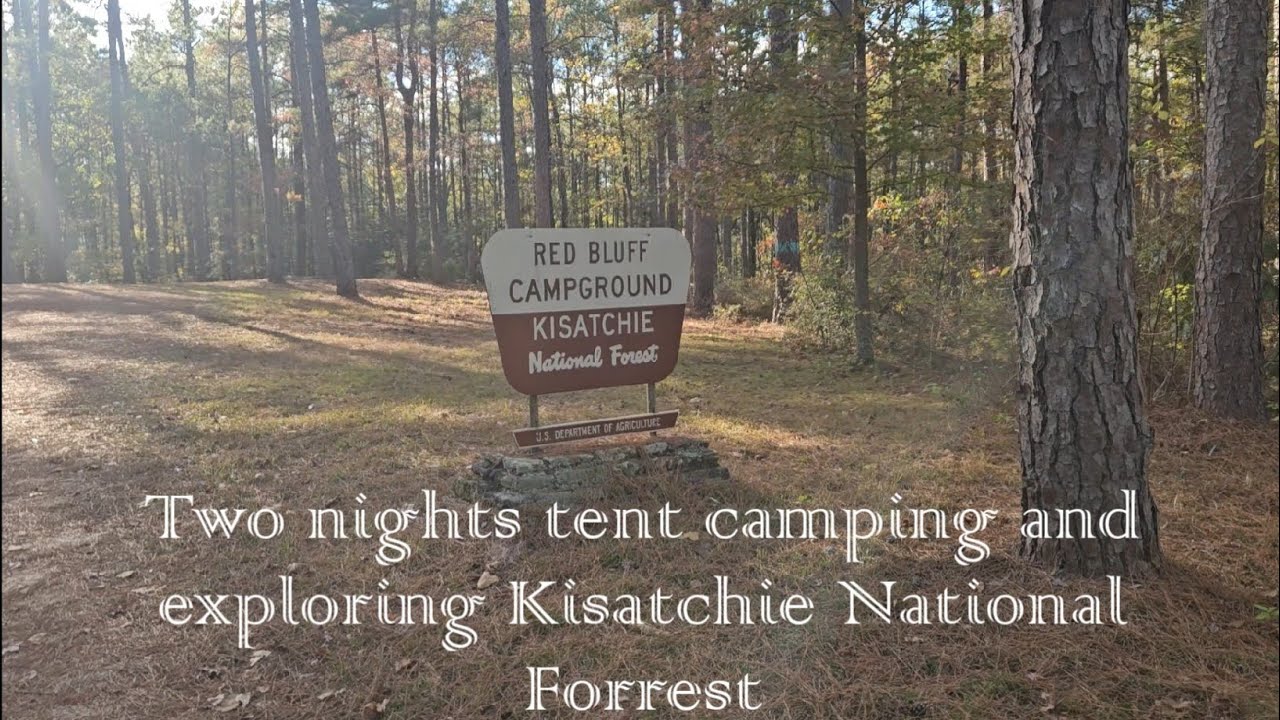Camping at Red Bluff campground in Kisatchie National Forrest, and exploring several more campsites.