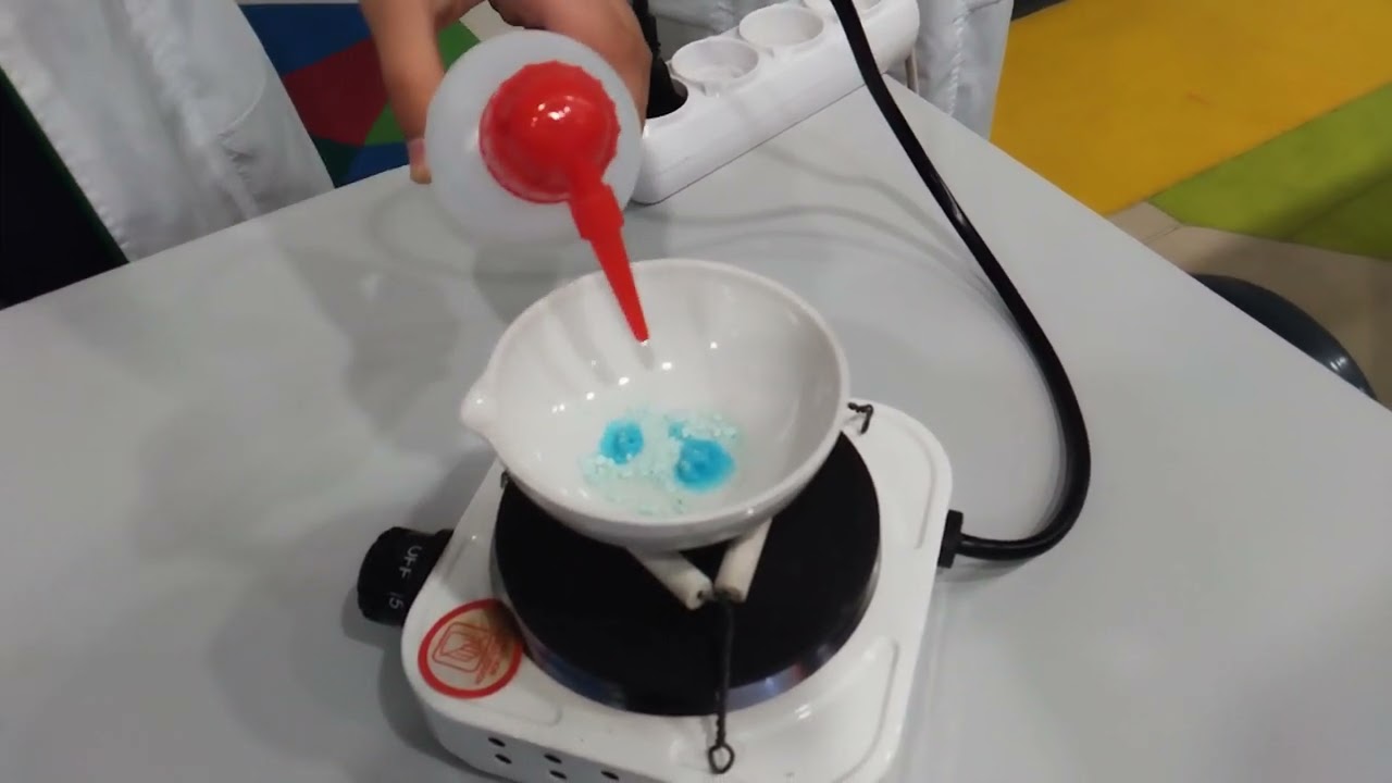 Reversible reaction explained with copper(II)sulphate - YouTube