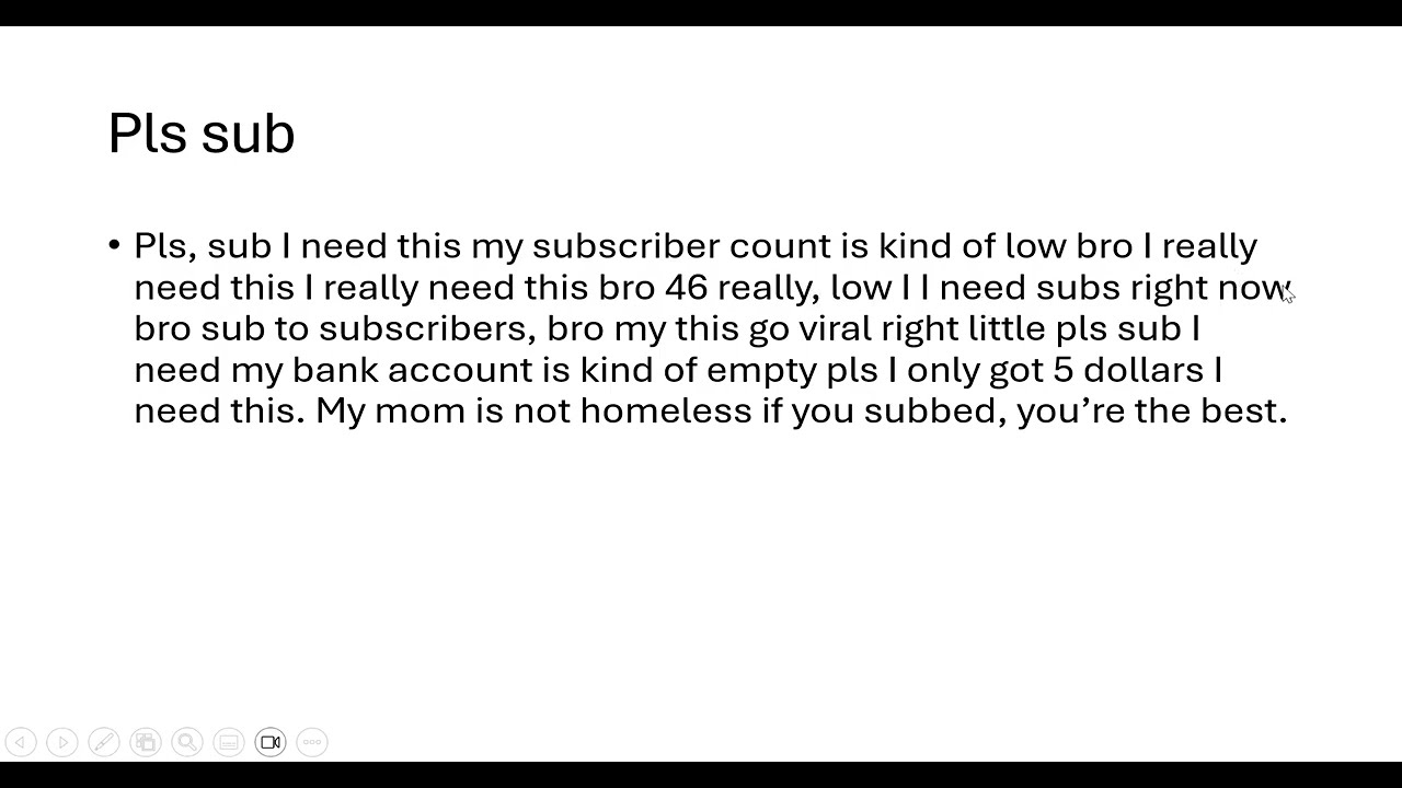 If you subbed you get a shoutout