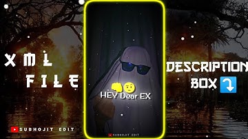 "Hey Dear Ex" new Boy Attitude 😎 trending📈Status Video Alight Motion edit Xml By@Subhojit_official