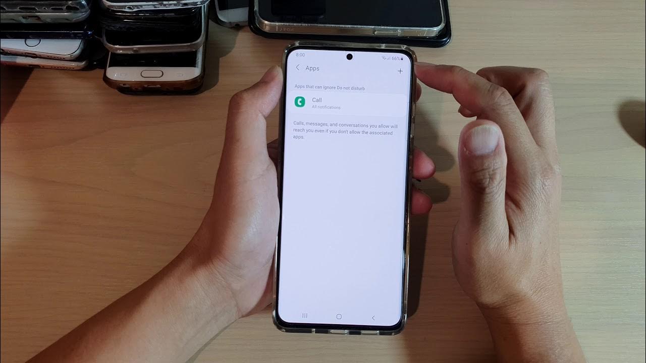 Galaxy S21/Ultra/Plus How to Add/Remove Apps That Can Ignore Do Not