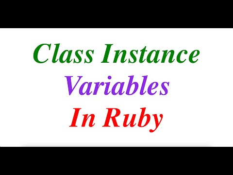 Class Instance variables in Ruby | Learn Ruby | Ruby Tutorials