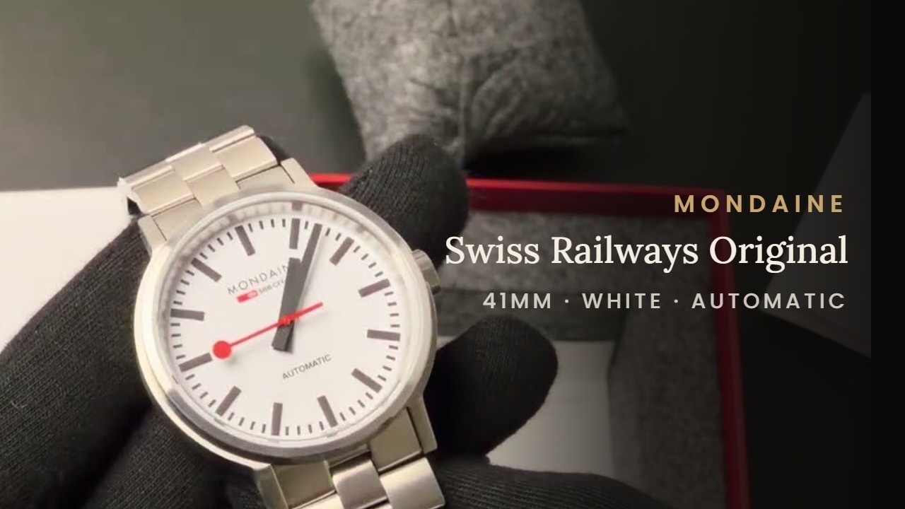 Mondaine Official Swiss Railways Original Automatic video