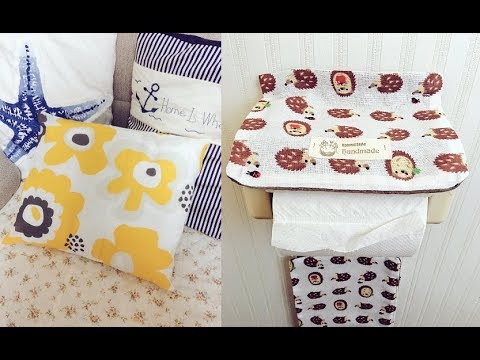 Diy 100均の手ぬぐいを使ってアレンジした手作り雑貨アイデア Handmade Miscellaneous Goods Idea Arranged Using Towels Youtube