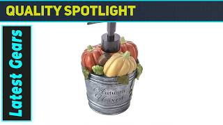 SKL Home Fall/Harvest/Autumn Bucket Soap Dispenser Best Seasonal Bathroom Decor