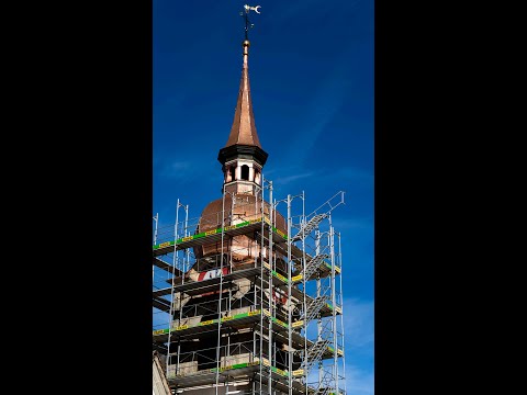 Kirchturm sanierung Marienkirche in Unterägeri