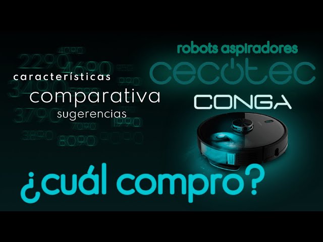 Unboxing robots aspiradores Conga 3890 Vital, Titanium y Ultra 