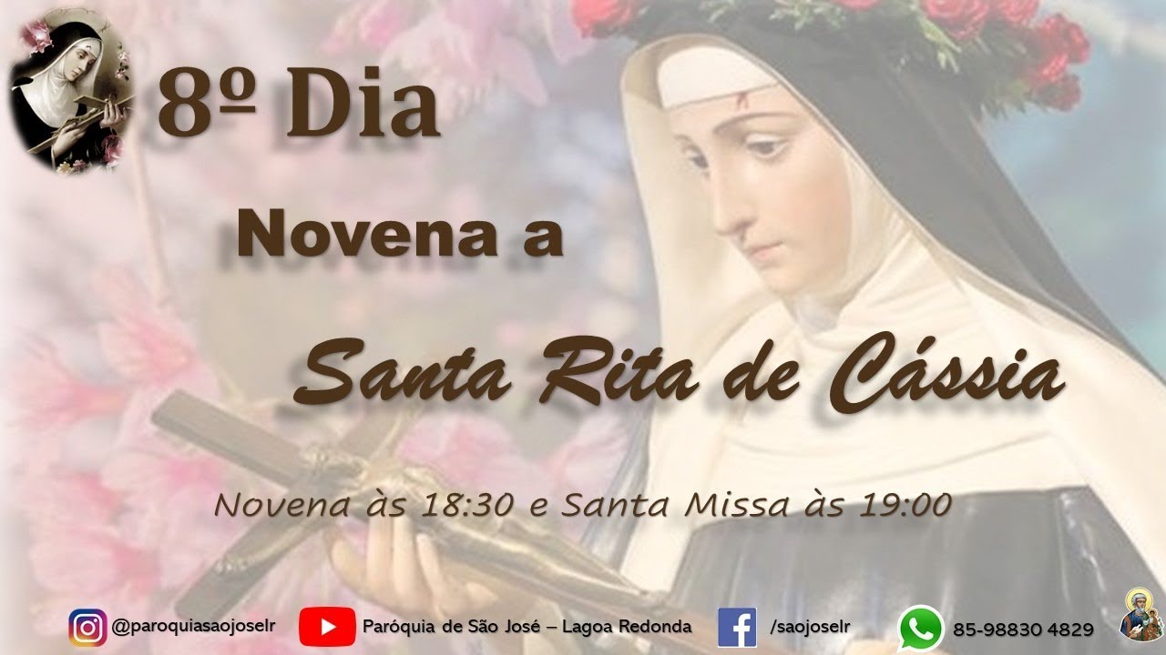 8º Dia - Novena a Santa Rita - YouTube