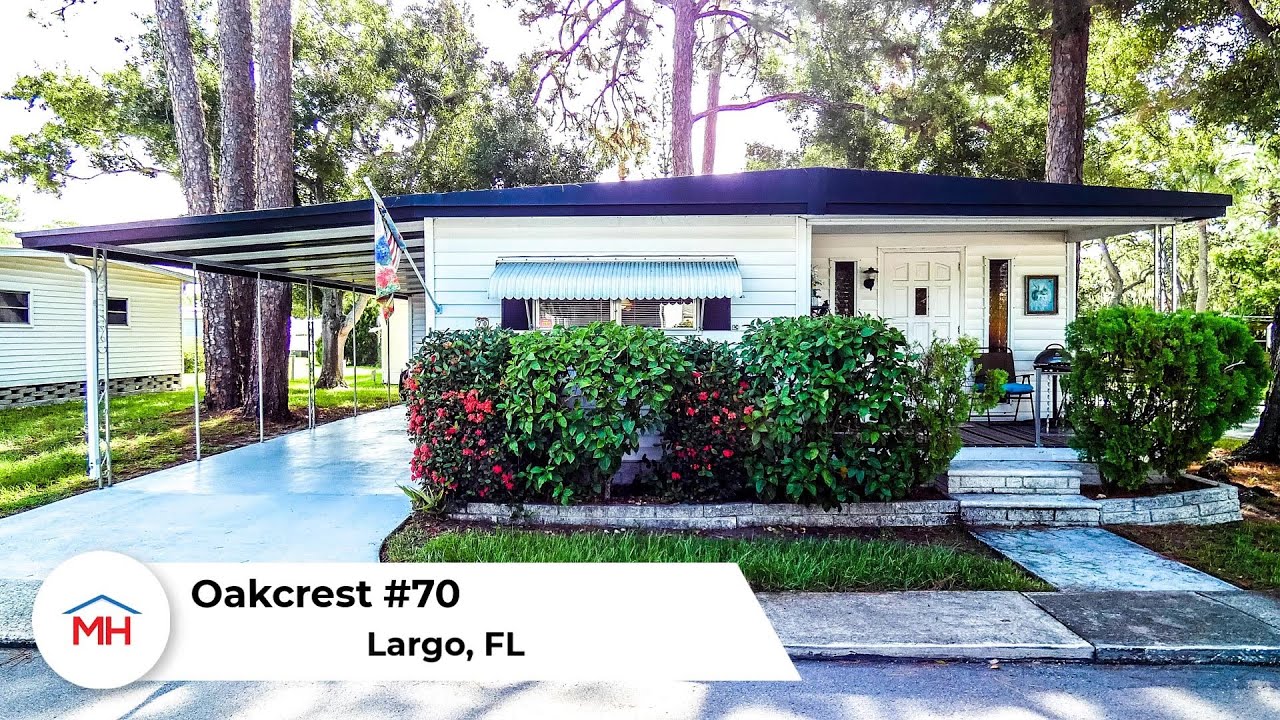 Largo Florida Mobile Home For Sale in Oakcrest MHP Lot 70 MH Resales