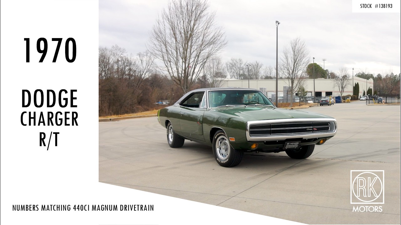1970 Dodge Charger R/T - Stock 138193 - YouTube