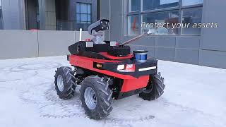 AGV security patrol reconnaissance robot with self charge