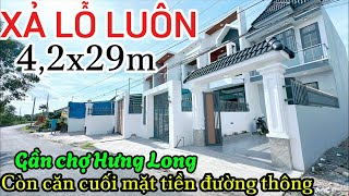 👍Nhà đẹp Kim Thủy xả lỗ-còn 1 căn mặt tiền đường thông gần Chợ Hưng Long thu hồi vốn 4,2x29m đã nha