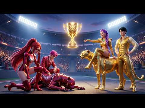 Golden Family VS Ruby Family: RUMI Gets Magic Cheetah Racing Championship - KPOP Demon Hunters