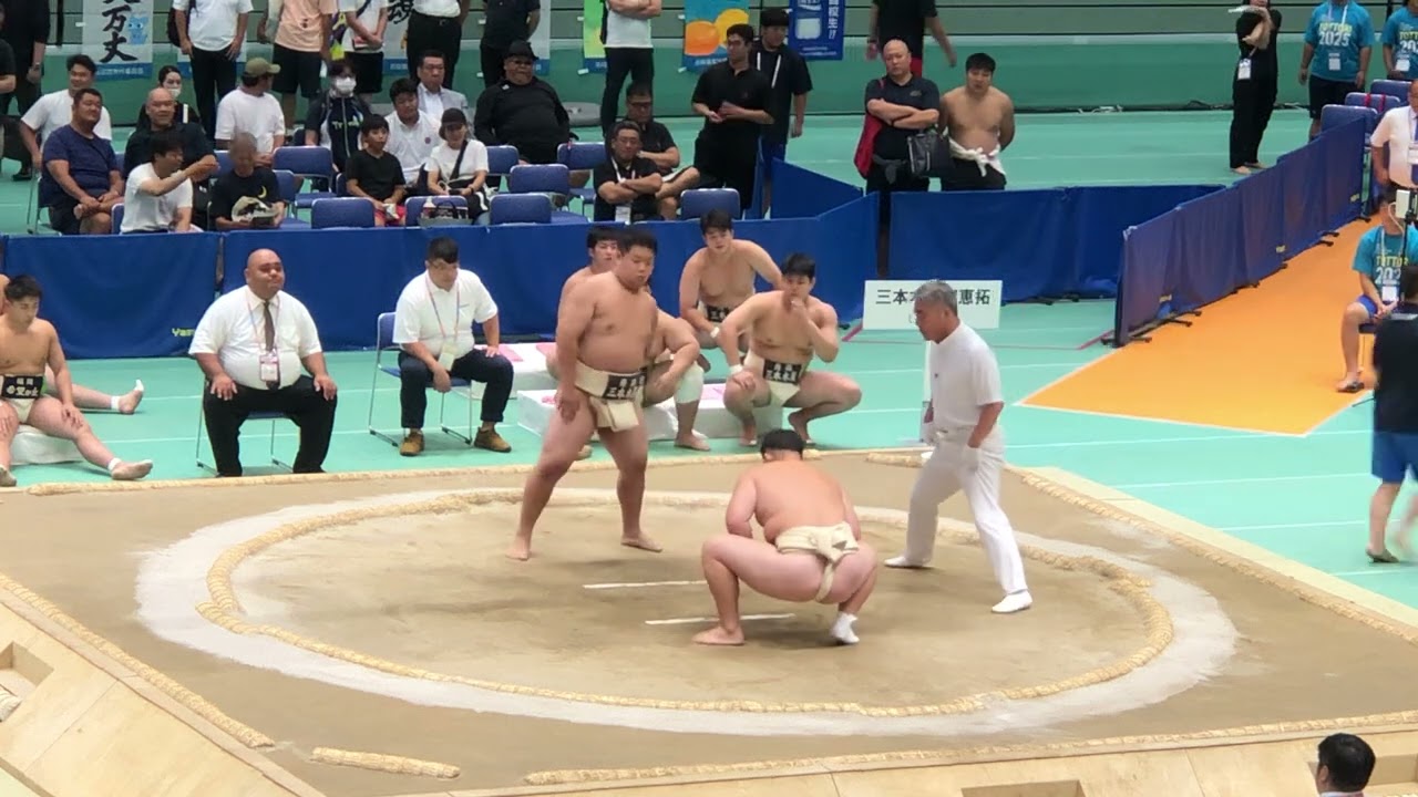 団体1回戦　令和7年度全国高等学校総合体育大会インターハイ　相撲選手権大会