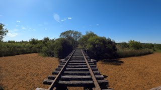 EXPLORO VÍAS ABANDONADAS del Tren hasta llegar a la VIEJA ESTACION de LIEBIG, Caminata, Naturaleza