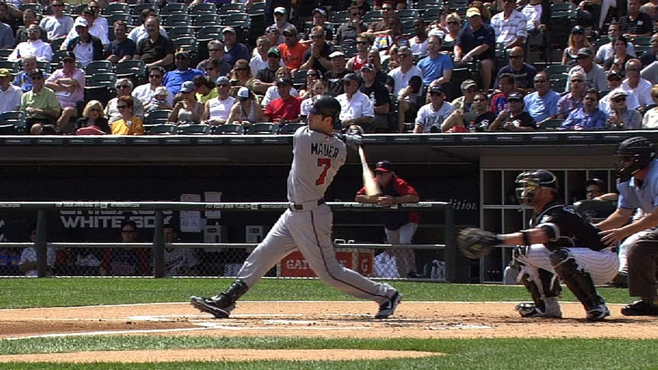 Mauer's 500th career RBI puts Twins on top
