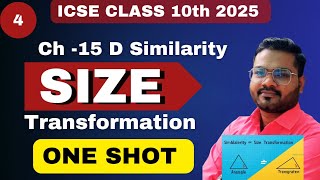 15D Similarity As a Size Transformation | ICSE Class 10 Maths Chapter 15 similarity of Two Triangles