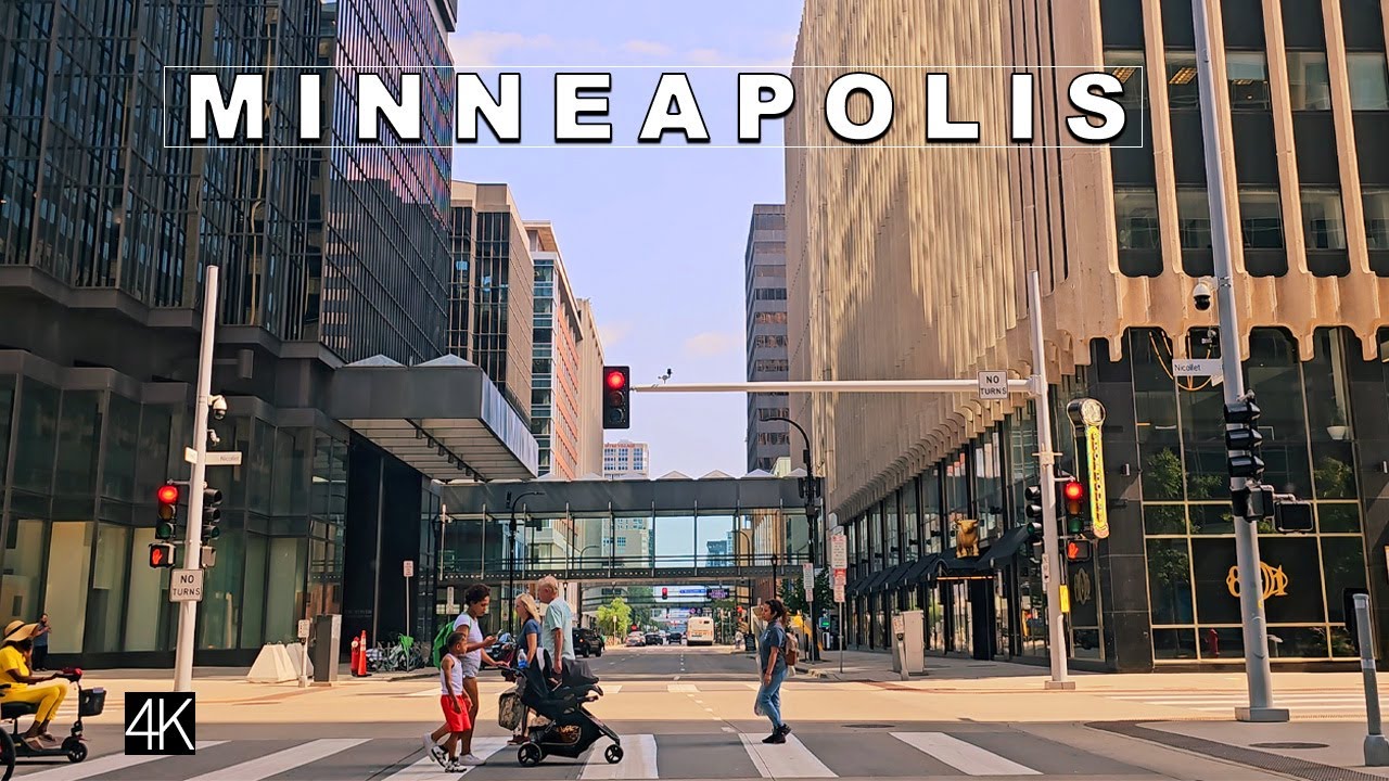 Minneapolis Minnesota Driving Tour : 🇺🇸 | 4K