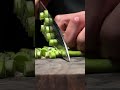 Rui “Azure Dragon” Damascus Gyuto cutting asparagus #fyp #satisfying #kitchenknife #japaneseknife