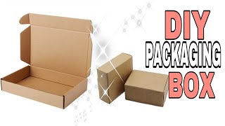 HOW TO MAKE  PACKAGING BOX  (DIY)