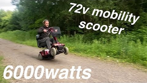 Crazy 72v Mobility Scooter Full Build