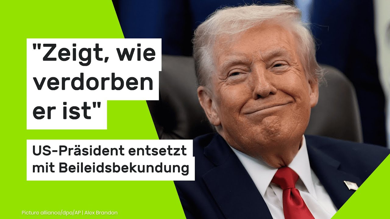 Donald Trump: "Zeigt, wie verdorben er ist" - US-Präsident entsetzt mit Beileidsbekundung