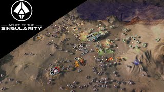 Ashes of the Singularity Gameplay - 5 Player FFA Insane AI