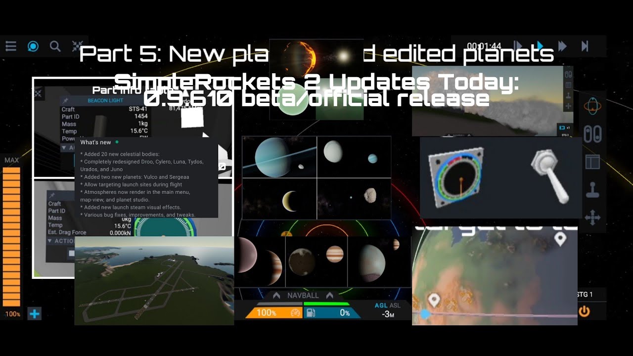 SimpleRockets 2 Updates Today: update 0.9.610/0.9.704.0 | Ced and Ross Space Agency