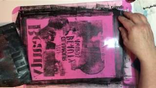 Magazine Transfers on a Silicone Mat, kind of.