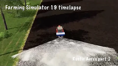 Spreading lime | Rustic Acres part 2 | Farming Simulator 19 timelapse