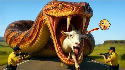 🐍⚔️ Brave Team vs Giant Python | Rescue Mission to Save a Helpless Goat 🐐🚨