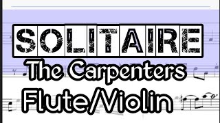 Celebrity Solitaire Flute or Violin Sheet Music Backing Track Play Along Partitura Wealth