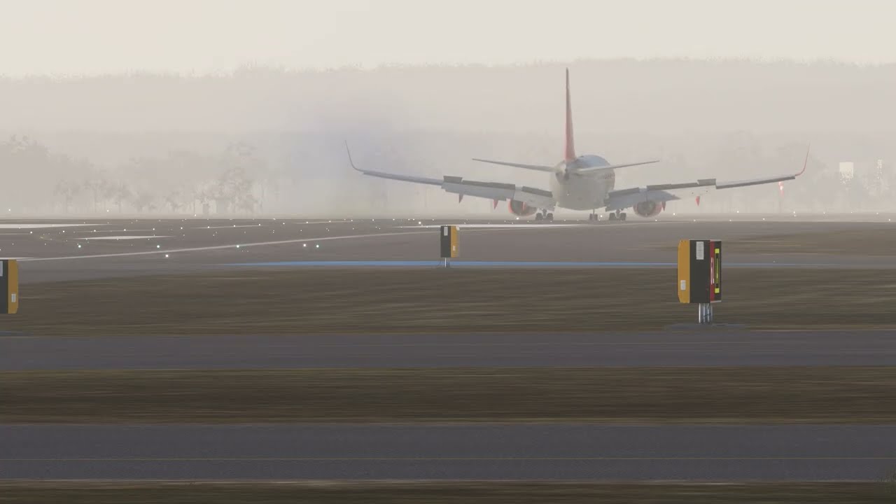 737-800 Gatwick Approach and Taxi-In (Microsoft Flight Simulator)