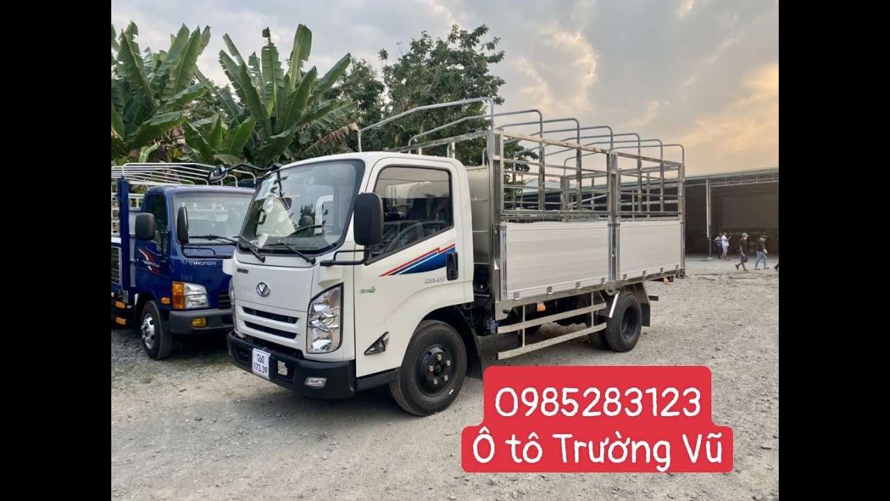 Xe tải IZ65 3t5 thùng mui bạt bửng nhôm trả góp tại... - youtube