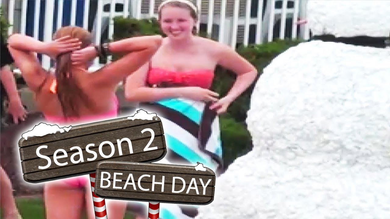 Scary Snowman Goes To The Beach Hidden Camera Practical Joke YouTube
