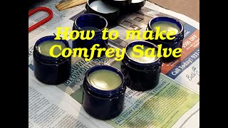 How to Make Herbal Comfrey Salve or Balm using Fresh Comfrey Leaves