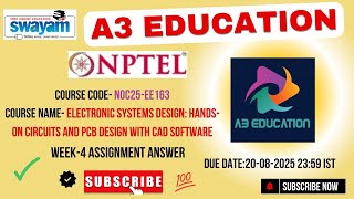 NPTEL Electronic Systems Design  Hands on Circuits and PCB Design with CAD Software Week 4 Answers