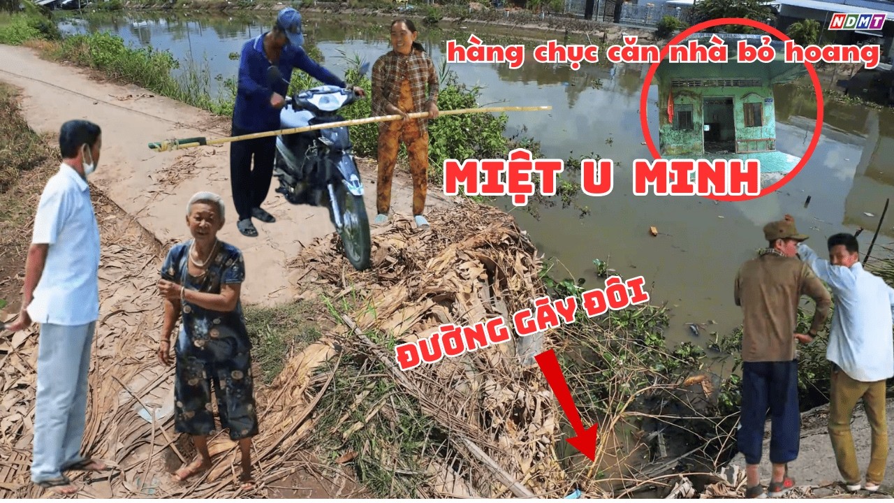 Hàng Chục Ngôi Nhà Bỏ Hoang Ở Miệt U Minh, Đường Sụp Gãy, Quá Khổ Rồi..!!