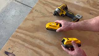 DEWALT 20V MAX  POWERSTACK™ Compact Battery Review, A Direct Comparison To The Old Batteries