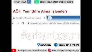 Aöf. Proje Ödevi Öğrencileri Için Yeni Şifre Alma İşlemleri