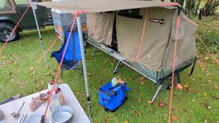 Oztent RS1 Swag review in the UK,  RS1S King Single Cot review in the UK.