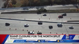Downtown I-65 exit ramp closing for a month starting Oct. 24